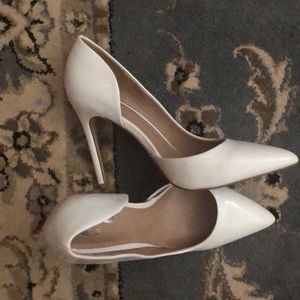 White pumps